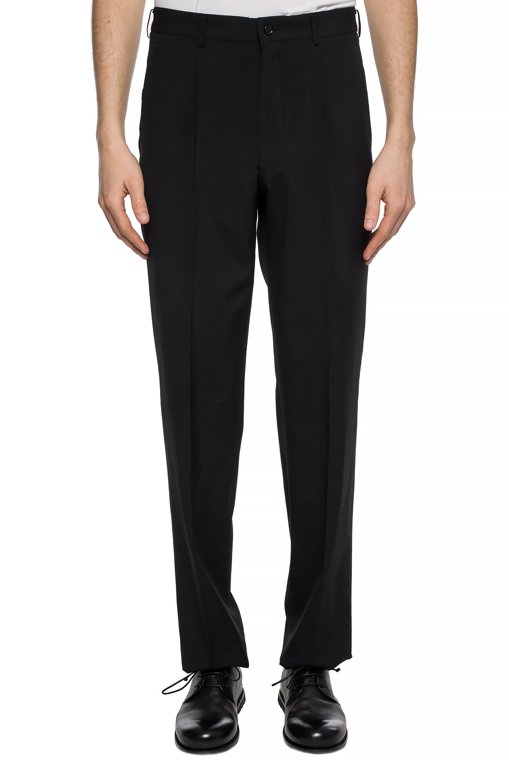 Comme des Garçons Homme Plus Pleat-front wool trousers | Men's